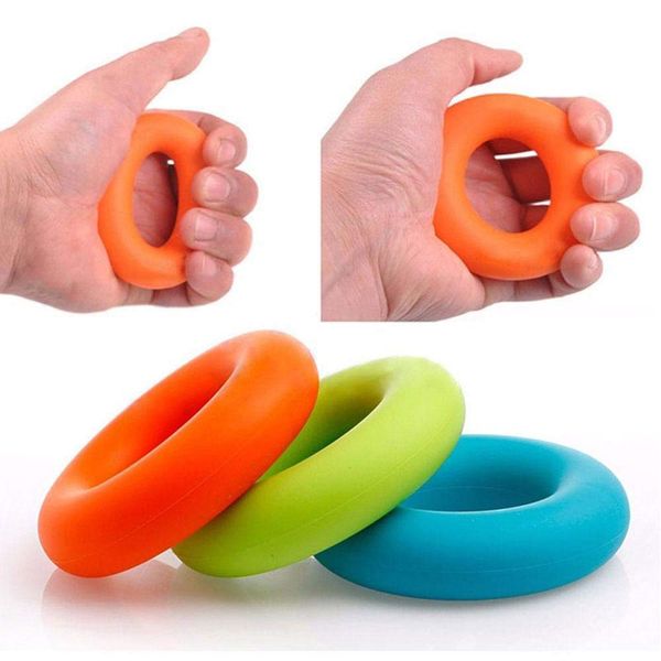 

6pcs/set silicone hand grip strengthener finger stretcher, hand exerciser 3 resistance levels fitness grip trainer home gym