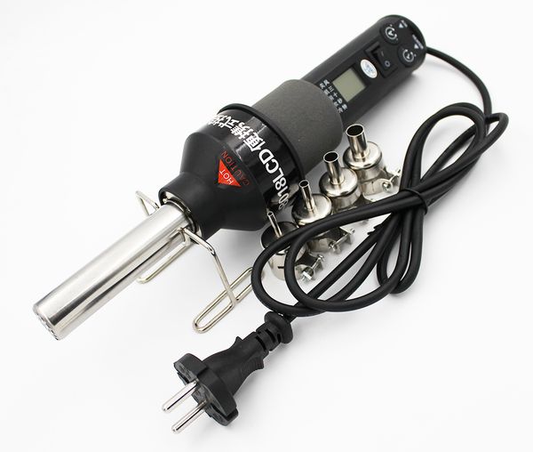 

8018lcd 110v 220v 450w lcd di play temperature adju table air gun de oldering oldering tation with 9 heat air nozzle