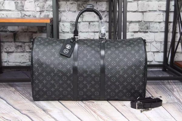 

L x фрагмент дизайн KEEPALL 45 дизайнер бренд дорожные сумки мода вещевой мешок натуральная кожа дорожная сумка черный плед Keepall Размер 45 * 27*23 см