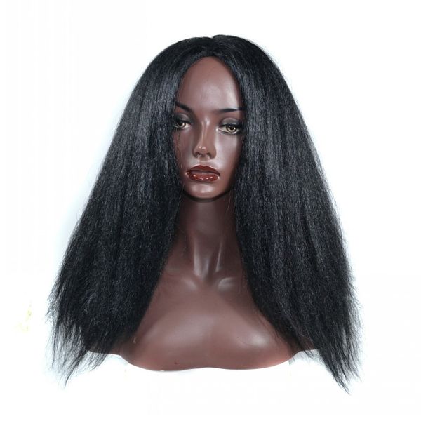

sara yaki fluffy straight glueless full lacewig & lace frontwig hairpiece for lady woman hairwig 60cm,24",popular new arrival, Black;brown