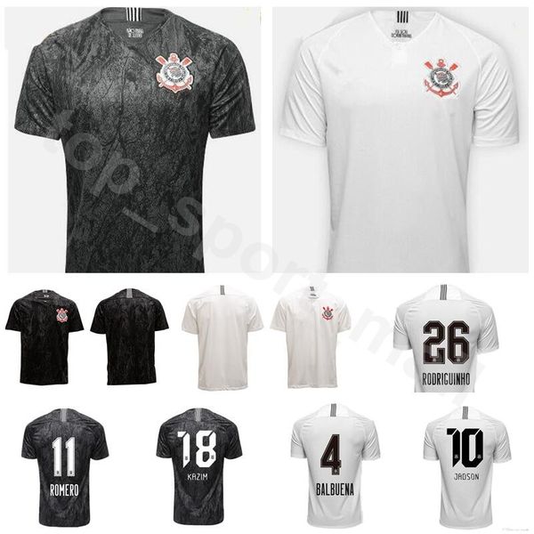 

18 19 Season FC Corinthian Paulista Jersey Men Soccer 4 BALBUENA 10 JADSON 25 CLAYSON 26 RODRIGUINHO 11 ROMERO Football Shirt Kit