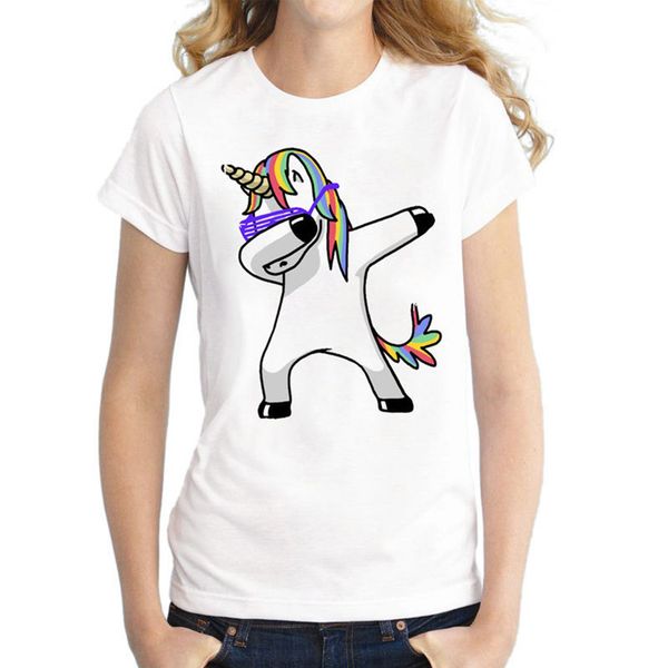 Acheter Juste Dab It Femme Fille Licorne Mignon Dabbing T Shirt Drôle Dab Dance Tee Shirt De 223 Du Zhengmiao Dhgatecom