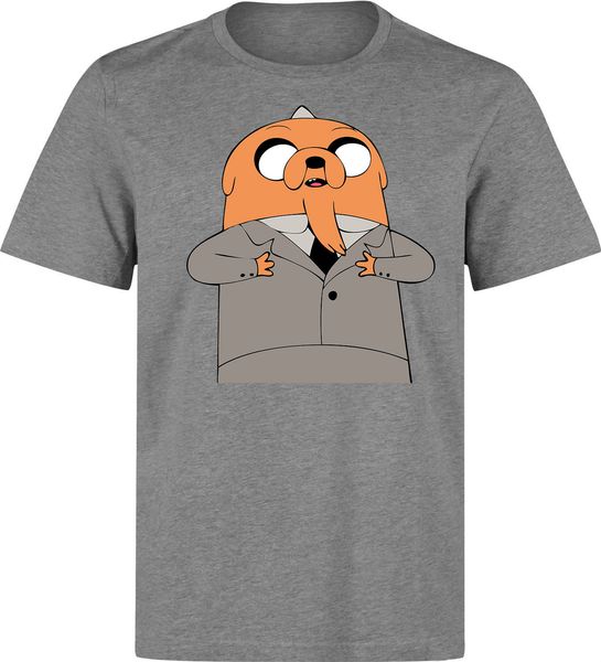 

pure cotton funny attorney jake costume men's grey t-shirts size s-3xl ing, White;black