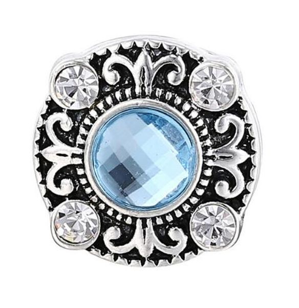 

30pcs/lot diy noosa new snap jewelry rhinestone crystal flower 18mm snap buttons snap for silver leather bracelet button jewelry, Bronze;silver