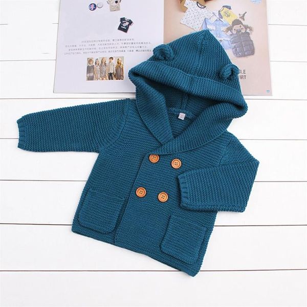 For 3 24m Baby Boy Knitting Cardigan Winter Solid Sweaters Long Sleeve Hooded Coat Jacket Cardigan For Girl Girls Knitting Boys Sweaters Knitted For 3 24m Baby Boy Knitting Cardigan Winter Solid Sweaters Long Sleeve Hooded Coat Jacket Cardigan For Girl Girls Knitting Boys Sweaters Knitted
