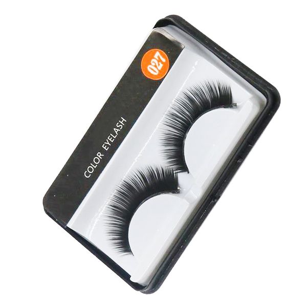 

seller makeup color eyelash 027 false eyelashes in box dhl fast shipping