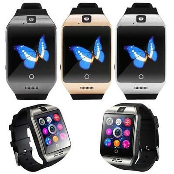 

Smart Watch Clock Q18 With Sim Card Slot Push Message Bluetooth Connectivity Android Phone Better Than DZ09 Smartwatch Men Watch