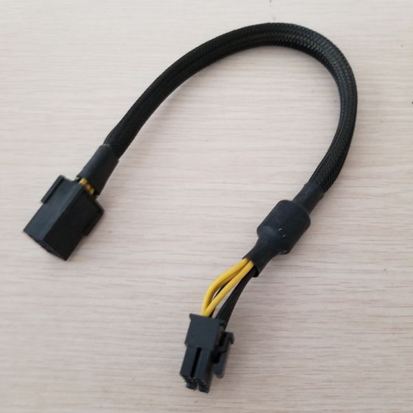 

pci-e pcie graphics video display card 8pin female to 8pin ( 6pin & 2pin ) male power supply extension cable 18awg wire