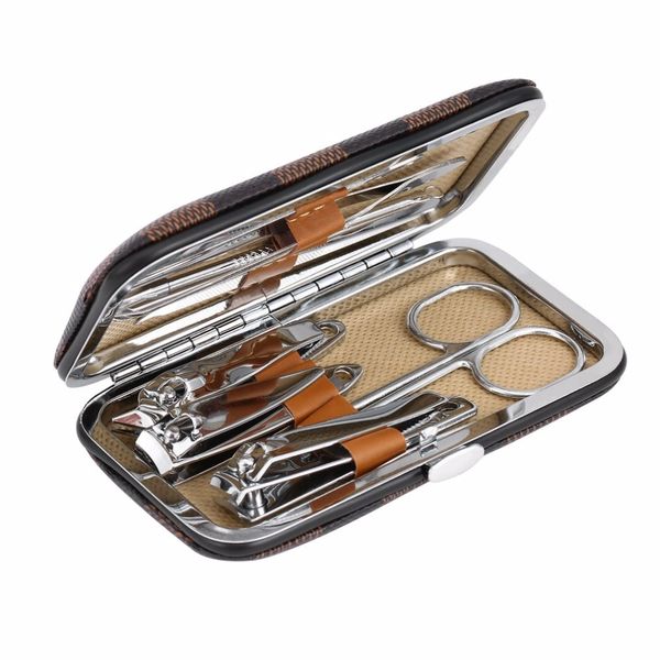 

nail art tool sets 10pcs/set stainless steel universal home office manicure set nail clippers cleaner grooming kit care