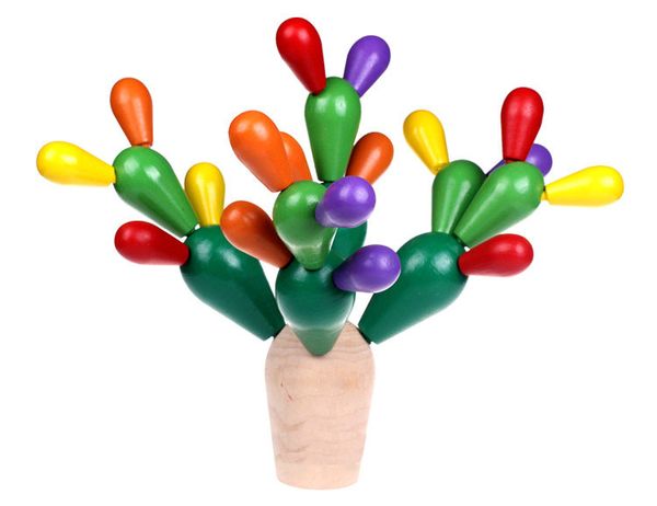 

wooden building blocks creative mosaic toy bricks children baby gifts prickly pear cactus mosaic assembling demolition toys 28pcs/set 1pcs