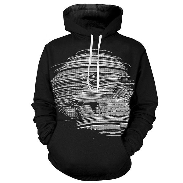 

новые моды туманный череп смешные 3d печати толстовки мода clothing женщины мужчины толстовка толстовки повседневная пуловеры k28, Black