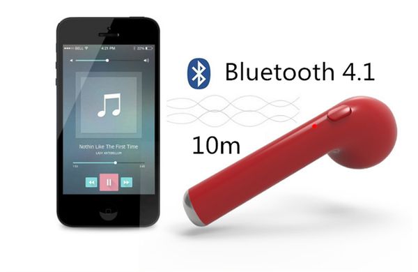 

HOT Wireless Earpiece Bluetooth Earphones I7 i7s TWS 4.1 Earbuds Headset Single With Mic For Phone iPhone Xiaomi Samsung Huawei LG