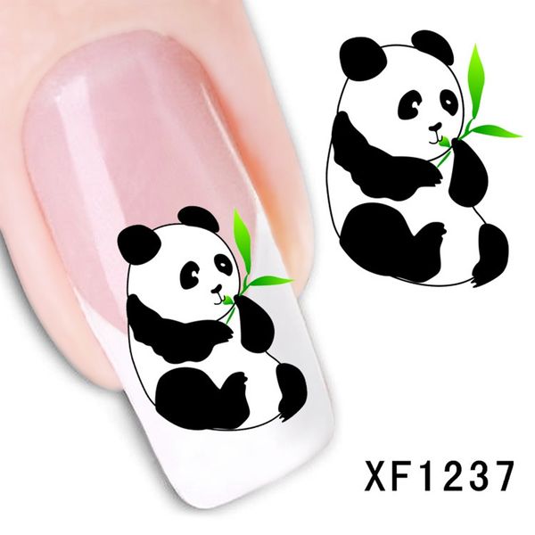 

mtssii lovely pandan pattern sliders for nails colorful feather design stickers for nails 2018 nail art sticker nail applique, Black