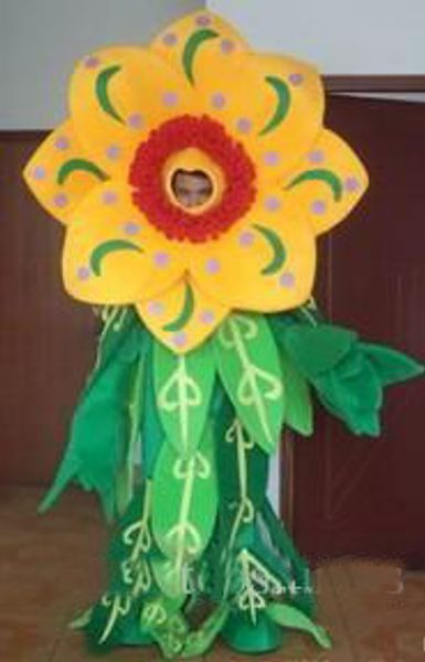 2018 alta qualidade hot sunflower mascot costume para adulto para vestir para venda para festa