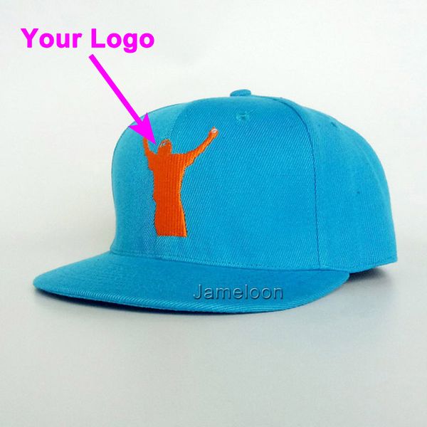 berretto da bambina cappello da bambino tesa piatta taglia personalizzata per bambini tennis sport baseball viaggio all'aperto tour logo ricamato 3D piccolo MOQ