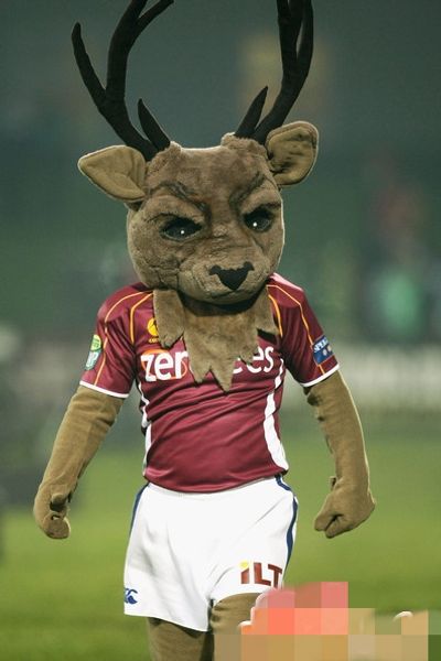

custom longhorn deer mascot costume size ing, Red;yellow