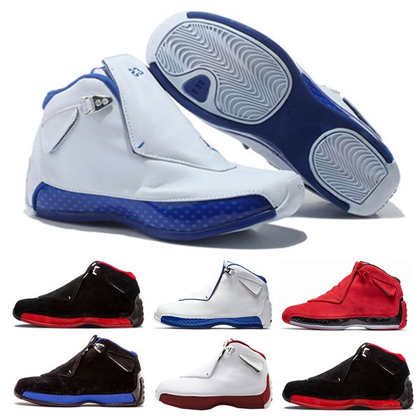 

New arrival 18 Sport Royal Men basketball shoes Toro Gym Red Suede white blue black 18s mens Sports Shoes trainer Sneaker us 8-13