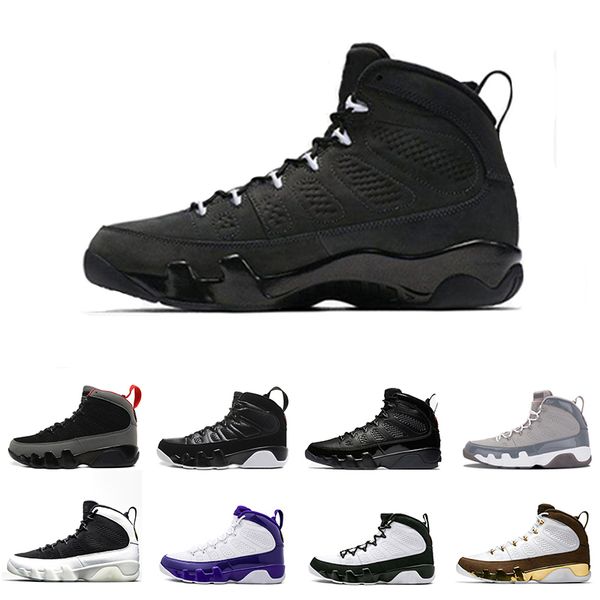 

Новый 9 9s Мужская обувь для баскетбола Mop Melo LA Bred Антрацит высокая OG Space Jam Tour желтый