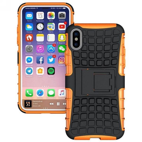 

factory sale for samsung galaxy s9 plus case with kickstand tyre grain anti crash phone case for iphone x protective mobile case cover