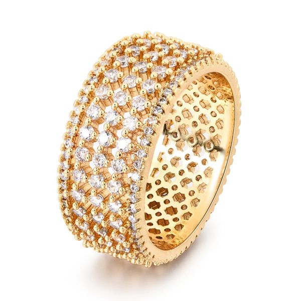 

new design gold silver zircon stone wedding engagement rings for women fashion jewelry 2018