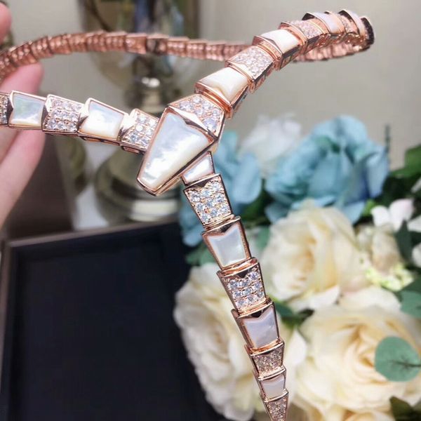 

дизайнер моды кубический Циркон перламутр колье животных форма ожерелья 18K розов