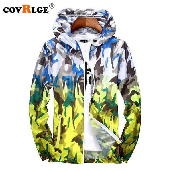 

covrlge 2018 summer mens jacket fashion thin sun protection clothing camouflage coats men casual beach coat outerwear mwj090, Black;brown