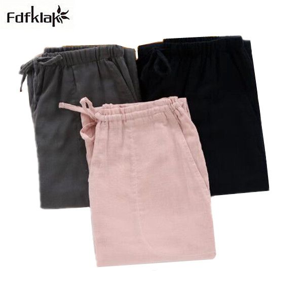 

new cotton women home pants autumn winter ladies lounge pajamas pant large size sleep trousers pijama inverno a651, Black;red