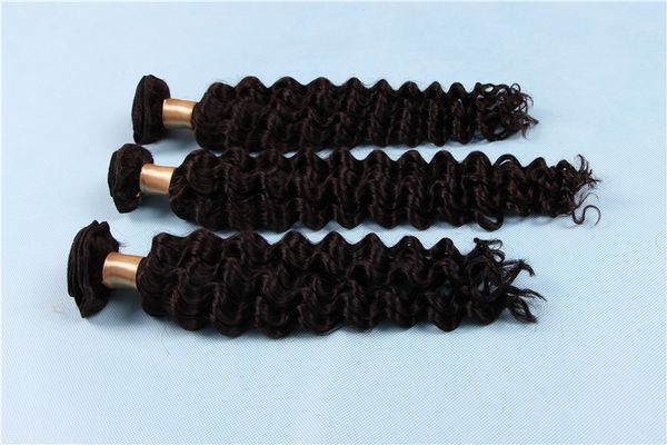 

deep wave human hair bundles 100 unprocessed brazilian deep wave 100gr piece 3 bundles lot free, Black