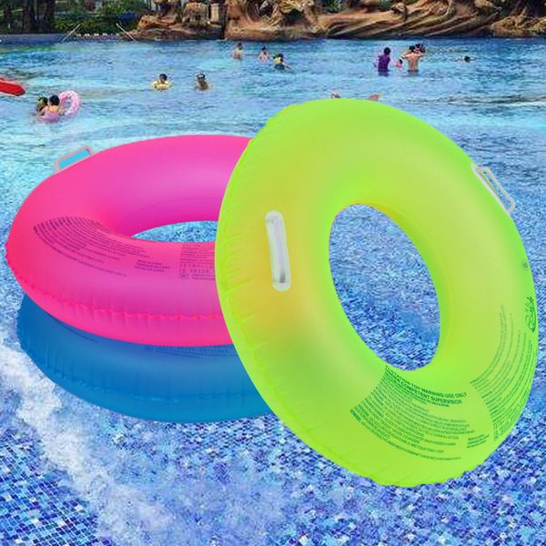 

summer new fluorescent swimming circle inflatable floats thicken pool float for floats inflatable swim ring water sports