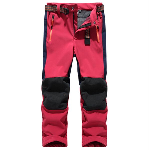 

children's skiing pants outdoor boys and girls windproof waterproof winter thickening warm ski pants