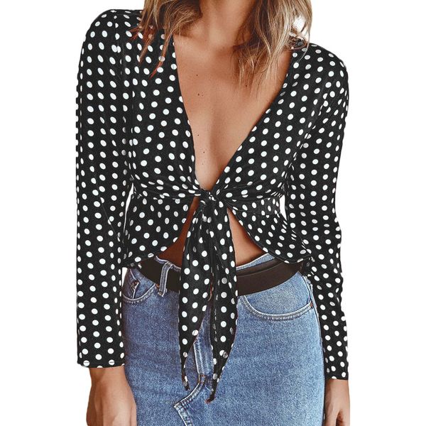 camisas de lunares mujer