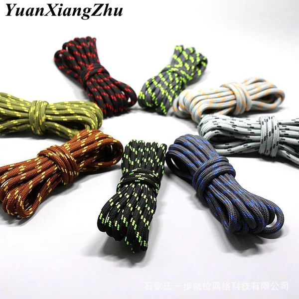 

1pair outdoor sport casual 19colors round shoelaces hiking slip rope shoe laces sneakers boot shoelaces strings100/120/140/160cm, Black