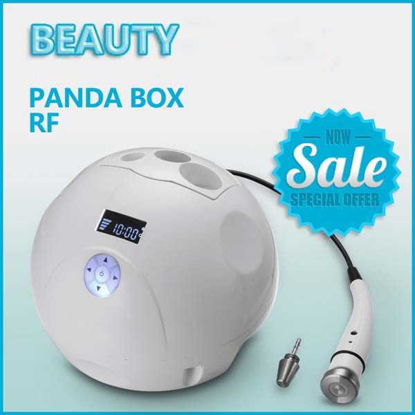 Uso doméstico Uso de RF Levantamento de pele Levantamento de rosto Mini Panda Box Body Slimming Dispositivo