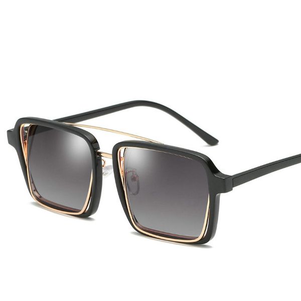 

mincl/ oversized sunglasses women brand square sun glasses brown black pink lens shades uv400 man driving goggles nx, White;black