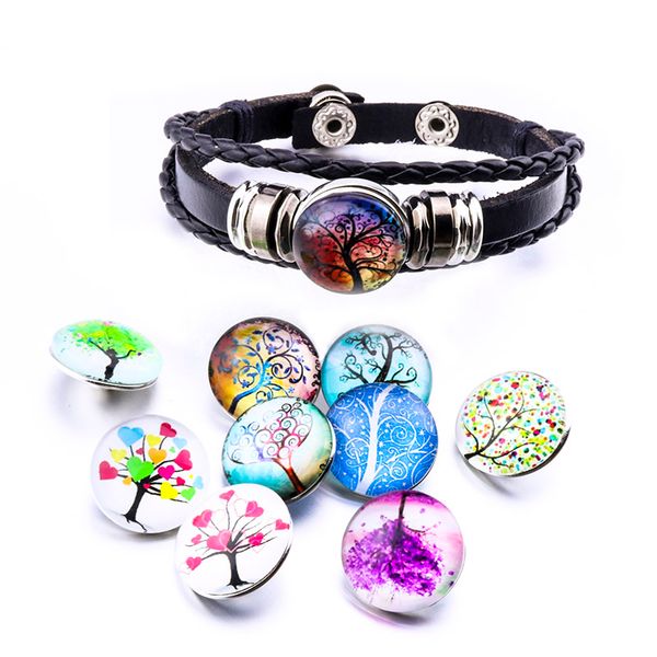 

нуса кусок дерево жизни браслет diy защелками ювелирные изделия имбирь оснастки кнопки шарм многослойные браслеты браслет для женщин заявлен, Golden;silver