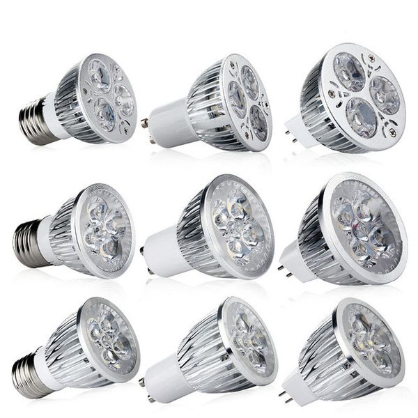 

cree led bulbs 9w 12w 15w led spot bulbs light e27 e26 mr16 gu10 led dimmable lights lamp ac 110-240v 12v
