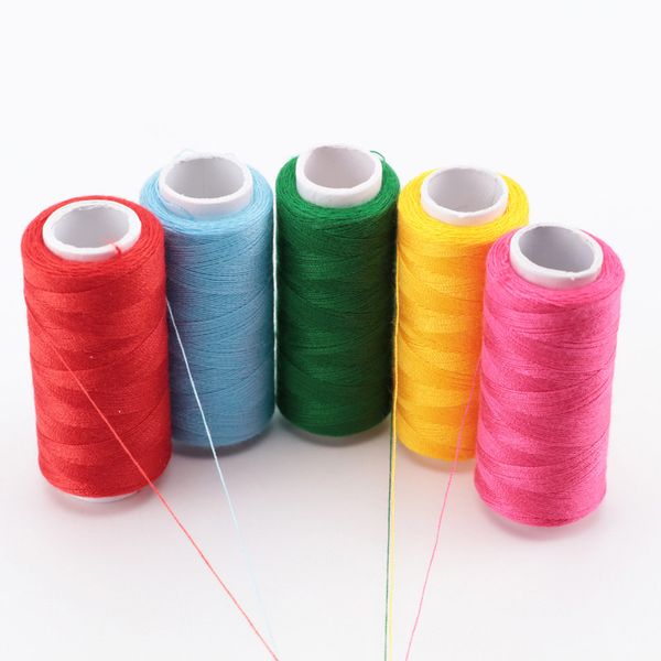

10 roll 200yards sewing thread polyester thread cones set strong and durable threads for embroidery hand machines, Black;white
