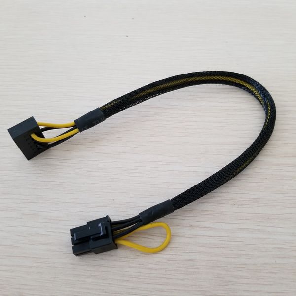 

sata reverse 15pin to pci-e 6pin reverse power cable 18awg 30cm