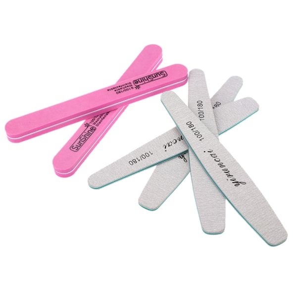 

6pcs professional nail art tools set buffer nail files colorful polishing kit