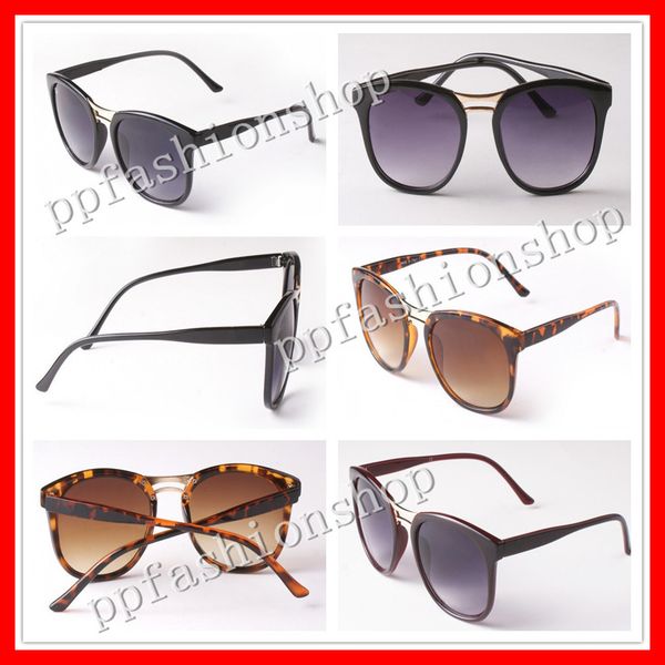 

3222 brand sunglasses men women fashion sun glasses retro glasses brand design round frame uv400 goggle fashion glasses, White;black
