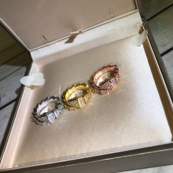 

BV Diamond Insert Luxury Brand Designer Women's Rings Solitaire Ring Bling Bling Women's Luxury Jewelry No Box Christmas Gift