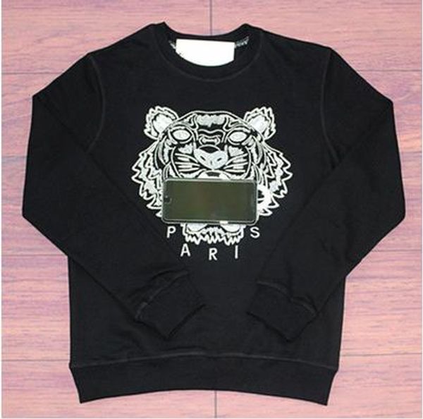 

hoodie brand sweatshirts mens tiger head embroidered women autumn winter designer streetwear jogger clothing, Black