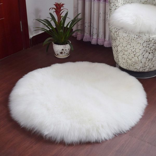 

soft sheepskin rug chair cover artificial wool warm hairy carpet room seat pad skin fur area rugs artificial textile blanket