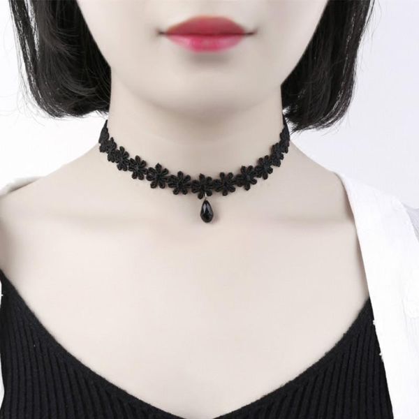 

black velvet choker lace necklace, Golden;silver