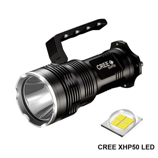 

2500 lumens xhp50 led tactical flashlight usb rechargeable powerful torch light searchlight flash light lamp by 4*18650 battery