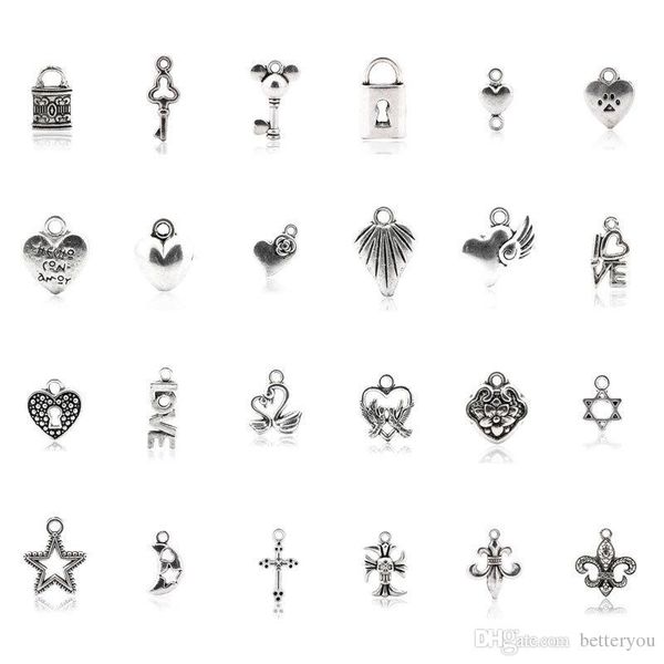 

tibetan silver pendant - alloy pendant necklace, bracelet accessories diy craft ornaments do wholesale