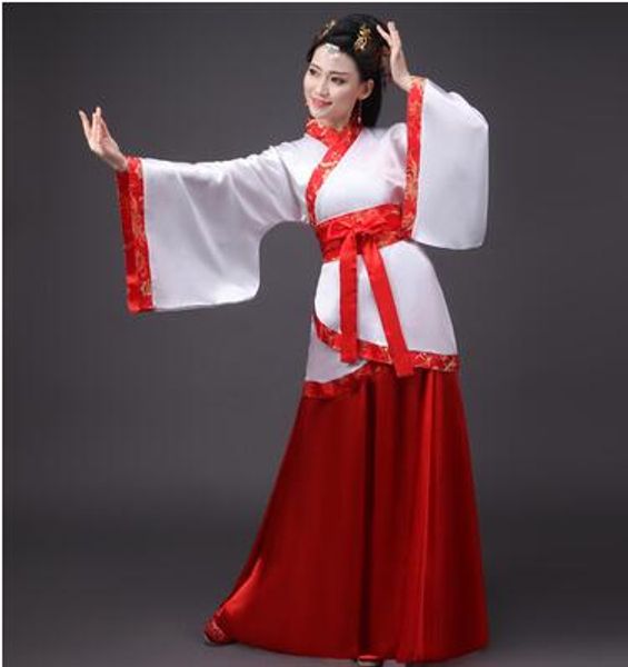 

china's tang dynasty dress, stage performance drama skirt 4 color, Black;red