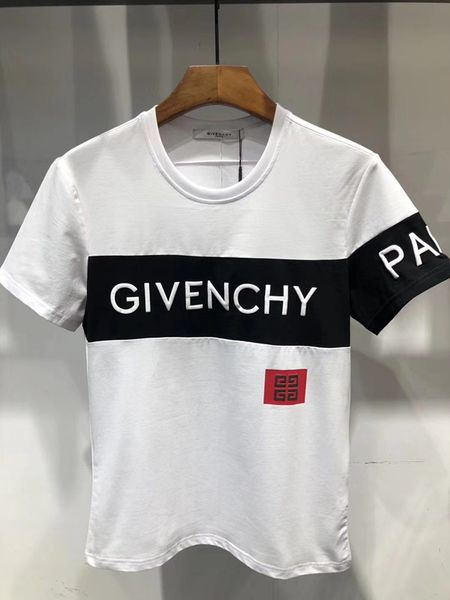 

лето новый высокого класса мужской бренд футболка мода короткие sleve snaeke печати мо