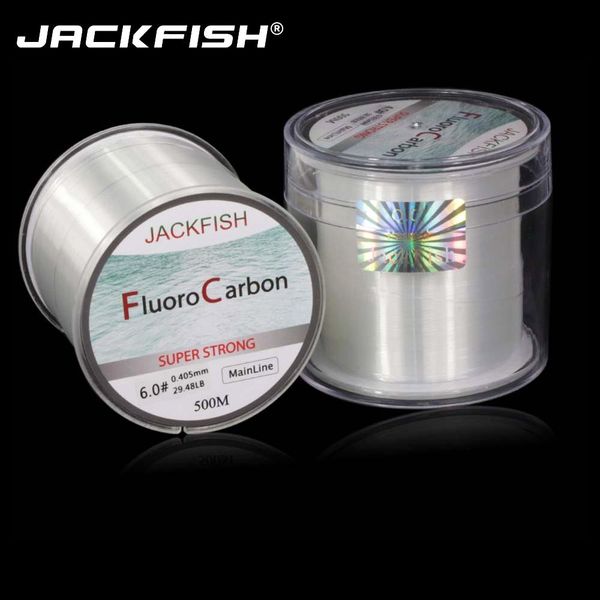 

HOT SALE 500M Fluorocarbon Fishing Line 5-32LB test Carbon Fiber Leader Line 0.165-0.46mm fly fishing line pesca