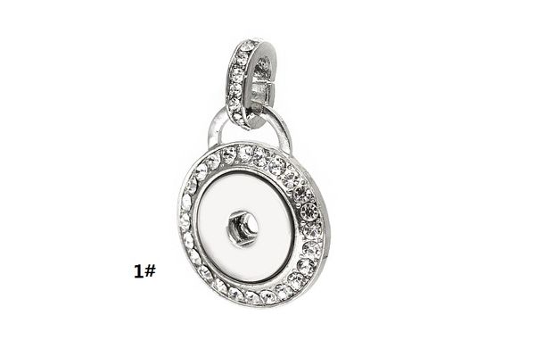 

new fashion jewelry circle elephant heart noosa snap style button pendants charms for necklace make 5 designs, Silver